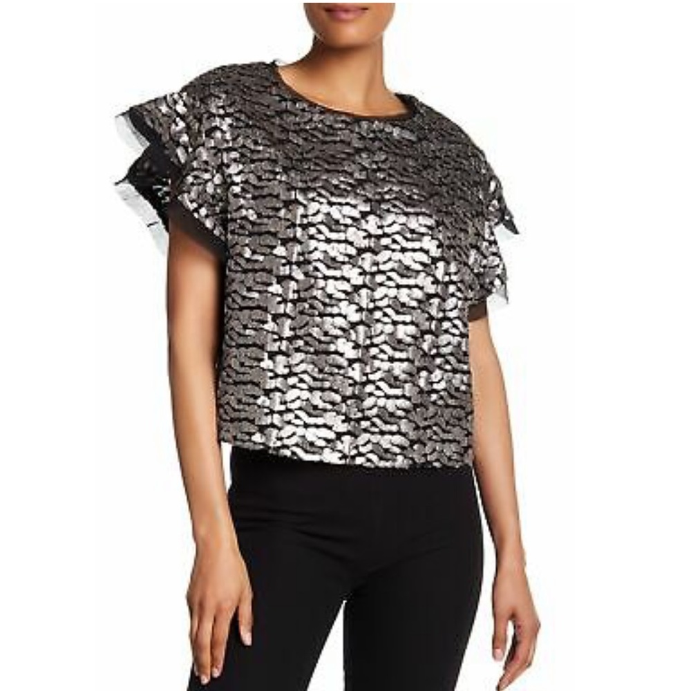 IRO Blouse Women's Top Deven Sequin Pattern shirt